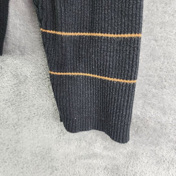Womens Nine & Company Turtleneck Sweater Camel & Black Striped Long Sleeve M - Picture 5 of 10